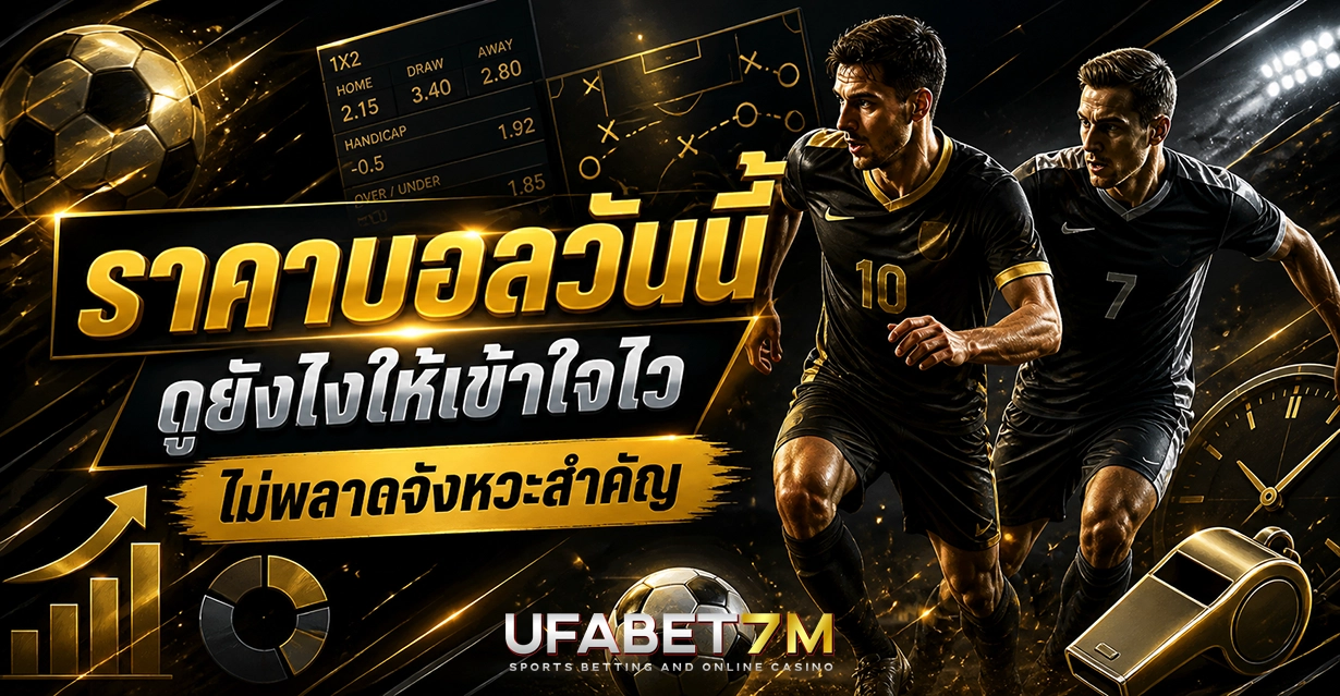 ราคาแทงบอลวันนี้
